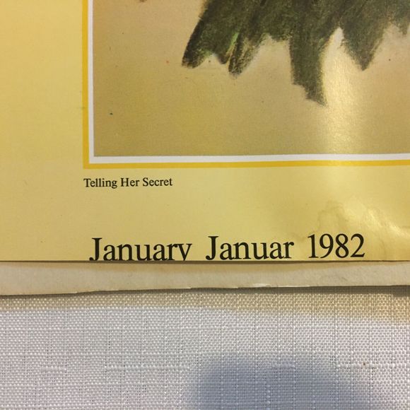 B Hummel Print Telling Her Secret Two Girls Ars Sacra Green Matte & Wood Framed - Picture 5 of 8